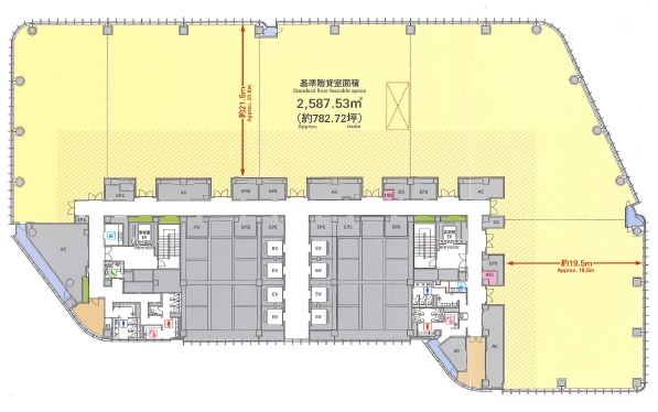 赤坂インターシティAIR平面図