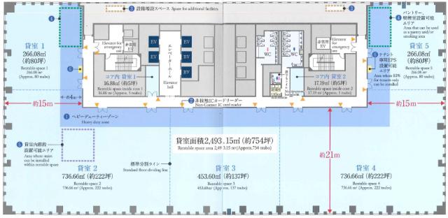 ニッセイ浜松町クレアタワー平面図