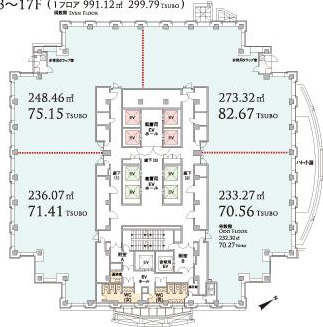 恵比寿プライムスクエアタワー平面図