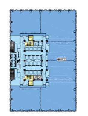 「(仮称)明治安田生命新宿」基準階平面図