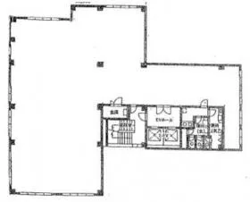 THE PORTAL MITA (旧:NET2三田)ビルの基準階図面