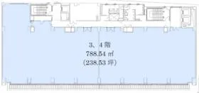 田町スクエアビルの基準階図面
