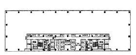 深川ギャザリア・タワーS棟ビルの基準階図面