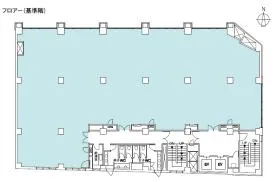 オーク神田小川町ビルの基準階図面