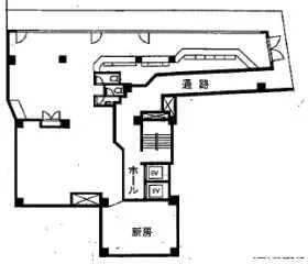 東海赤坂ビルの基準階図面