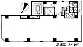 ACN神田須田町ビルの基準階図面
