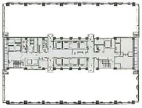 紀尾井町ビルの基準階図面