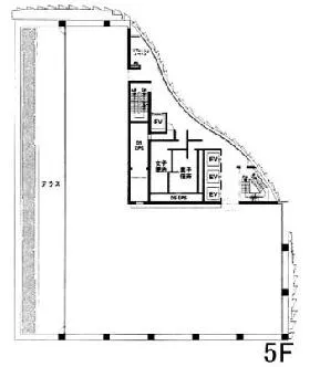 MG白金台ビルの基準階図面