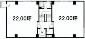 石川ビルの基準階図面