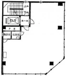 東銀座ビルの基準階図面