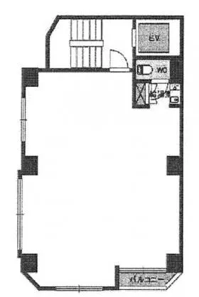 日本橋243(リベラ日本橋)ビルの基準階図面
