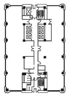 有楽町電気南館ビルの基準階図面