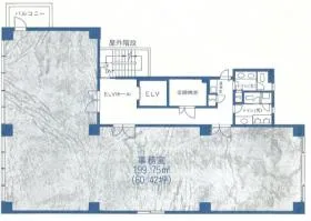 築地MKビルの基準階図面