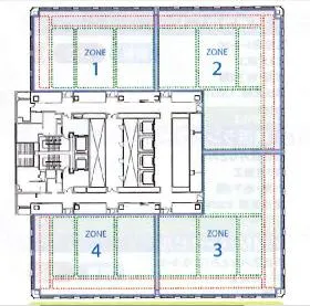新宿フロントタワーの基準階図面
