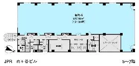 JPR市ヶ谷ビルの基準階図面