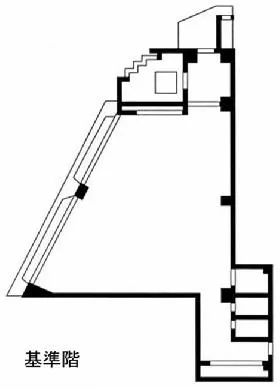 カルフール神田ビルの基準階図面