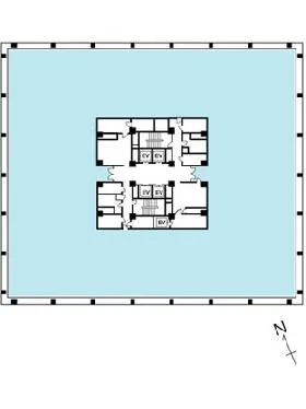 目白中野ビルの基準階図面