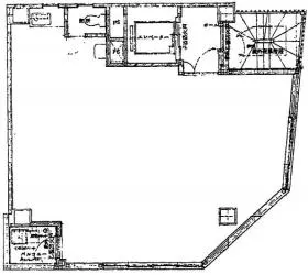 銀座伊勢太ビルの基準階図面