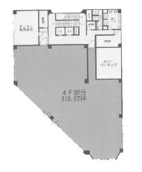 オークラヤビルの基準階図面