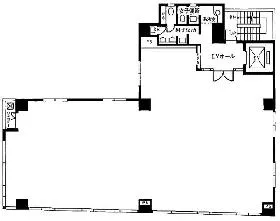 イトーピア神田共同ビルの基準階図面