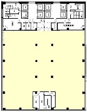 天王洲ファーストタワーの基準階図面