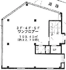 第1太田ビルの基準階図面