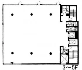 フェルテ麹町ビルの基準階図面