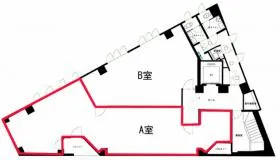 新宿光ビルディングの基準階図面