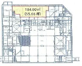 南海東京ビルの基準階図面