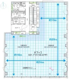 NBF神田須田町ビルの基準階図面