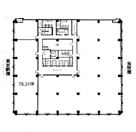 丸の内三井ビルディングの基準階図面