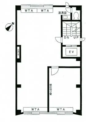 サンフラット飯倉ビルの基準階図面
