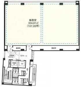 赤坂室町ビルの基準階図面
