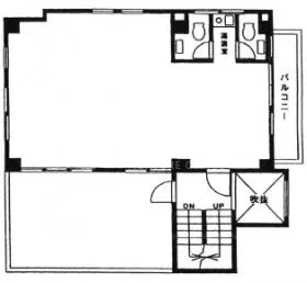 幡ヶ谷オフィスハウスの基準階図面