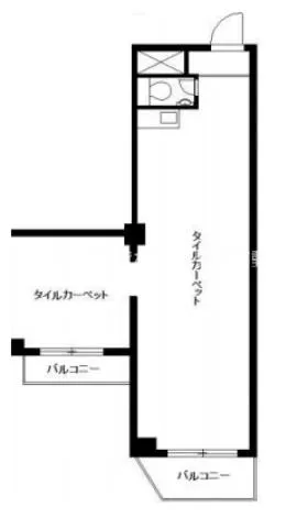 ゾンネンハイム渋谷ビルの基準階図面