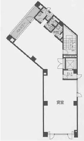 西新宿小林ビルの基準階図面