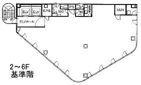 パシフィックマークス新宿サウスゲートの基準階図面