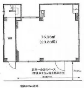 JUNCTION harajuku(旧:コープオリンピア)ビルの基準階図面