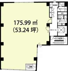 VORT永田町(旧平河町ビルディング)の基準階図面