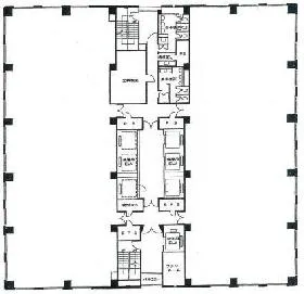 新大崎勧業ビルディング(大崎ニューシティ4号館)の基準階図面