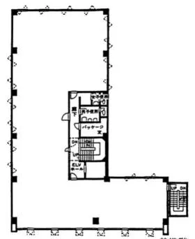 市ヶ谷野村ビルの基準階図面