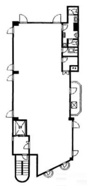 サンライン第14ビルの基準階図面