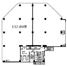岩本町ビルの基準階図面