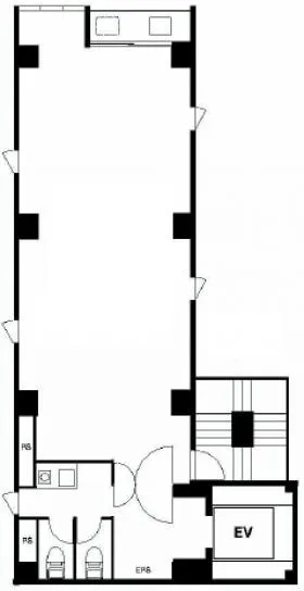 エルヴァージュ神田錦町ビルの基準階図面