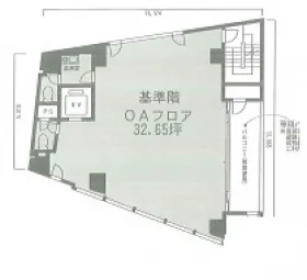 須田町ビルの基準階図面