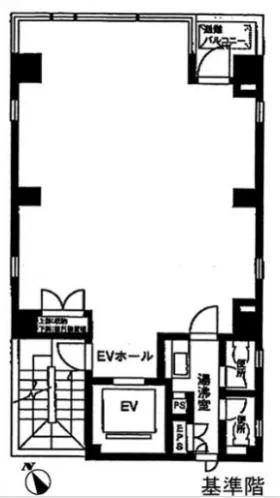 第2平森ビルの基準階図面