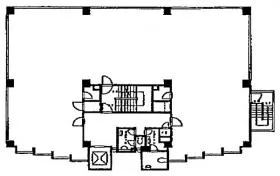 九段プラザビルの基準階図面