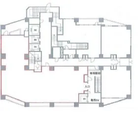 ファーストリアルタワー新宿(旧プロスペクト・アクス・ザ・タワー新館)ビルの基準階図面