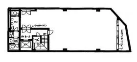 ハニー五反田第2ビルの基準階図面
