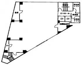 トキワビルの基準階図面